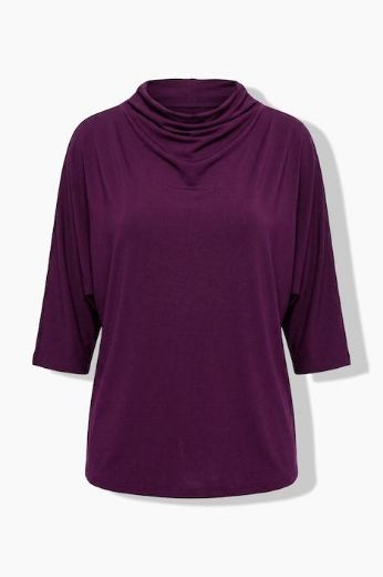 Moda za polnejše Majica kratkih rukava šireg kroja s povišenim ovratnikom plus velikost, xxl, Ulla Popken in Johann Popken (JP1880)