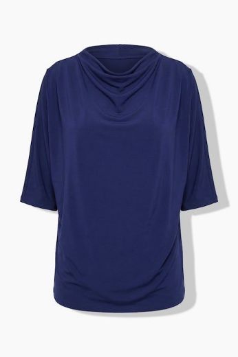 Moda za polnejše Majica kratkih rukava šireg kroja s povišenim ovratnikom plus velikost, xxl, Ulla Popken in Johann Popken (JP1880)