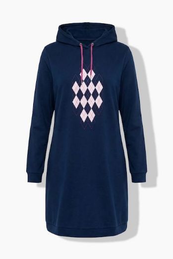 Moda za polnejše Haljina dugih rukava s kapuljačom plus velikost, xxl, Ulla Popken in Johann Popken (JP1880)