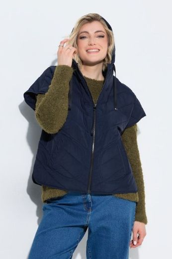 Moda za polnejše Prsluk prošiven šireg kroja s kapuljačom plus velikost, xxl, Ulla Popken in Johann Popken (JP1880)