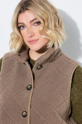 Moda za polnejše Bluza dugih rukava šireg kroja s kragnom i uzorkom plus velikost, xxl, Ulla Popken in Johann Popken (JP1880)