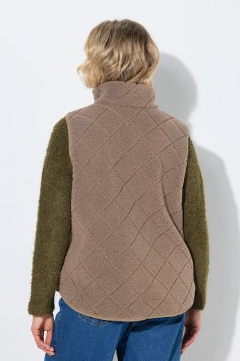 Moda za polnejše Bluza dugih rukava šireg kroja s kragnom i uzorkom plus velikost, xxl, Ulla Popken in Johann Popken (JP1880)