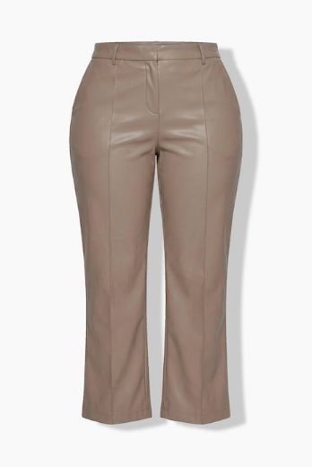 Moda za polnejše Hlače ravnih nogavica  imitacije kože plus velikost, xxl, Ulla Popken in Johann Popken (JP1880)