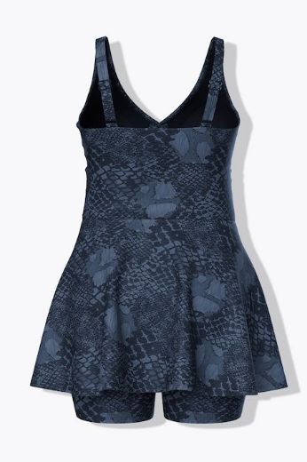 Moda za polnejše Kupaći kostim s haljinicom V izreza plus velikost, xxl, Ulla Popken in Johann Popken (JP1880)