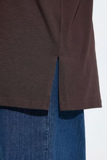 Moda za polnejše Majica kratkih rukava s povišenim ovratnikom plus velikost, xxl, Ulla Popken in Johann Popken (JP1880)