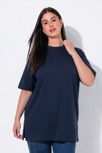 Moda za polnejše Majica kratkih rukava s povišenim ovratnikom plus velikost, xxl, Ulla Popken in Johann Popken (JP1880)