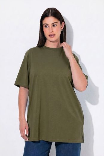 Moda za polnejše Majica kratkih rukava s povišenim ovratnikom plus velikost, xxl, Ulla Popken in Johann Popken (JP1880)