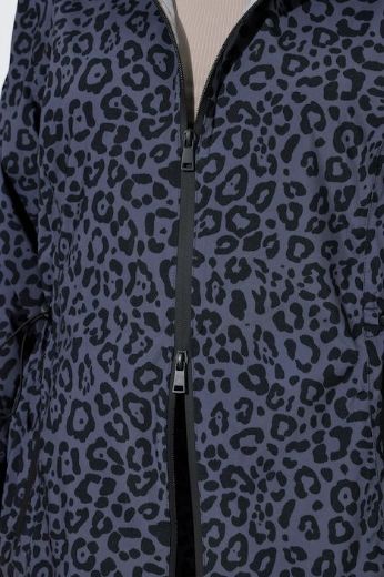 Moda za polnejše Jakna vodootporna sa leopard uzorkom i kapuljačom plus velikost, xxl, Ulla Popken in Johann Popken (JP1880)