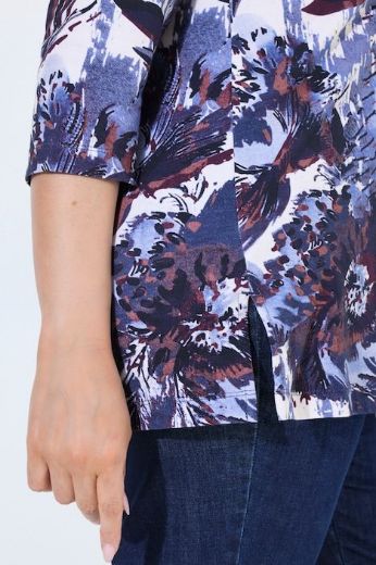 Moda za polnejše Majica 3/4 rukava A kroja s ukrasnim kamenčićima plus velikost, xxl, Ulla Popken in Johann Popken (JP1880)