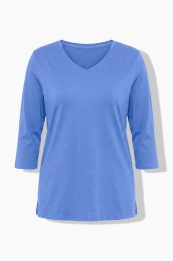 Moda za polnejše Majice 3/4 rukava 2 u paketu V izreza plus velikost, xxl, Ulla Popken in Johann Popken (JP1880)