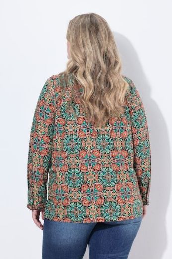 Moda za polnejše Bluza dugih rukava s kragnom i cvjetnim uzorkom plus velikost, xxl, Ulla Popken in Johann Popken (JP1880)