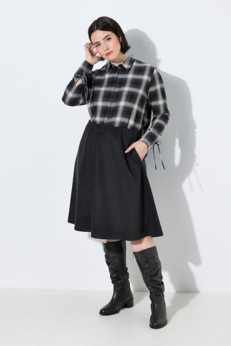 Moda za polnejše Suknja midi A kroja elastičnog struka plus velikost, xxl, Ulla Popken in Johann Popken (JP1880)