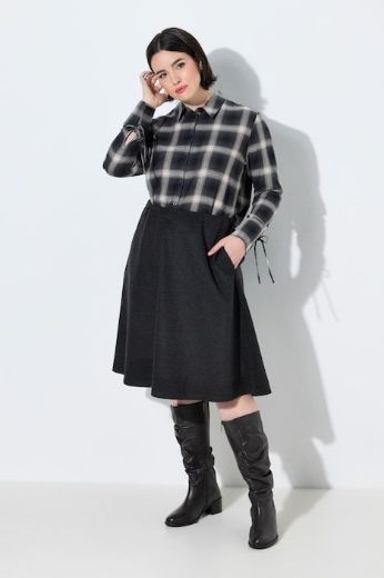 Moda za polnejše Suknja midi A kroja elastičnog struka plus velikost, xxl, Ulla Popken in Johann Popken (JP1880)