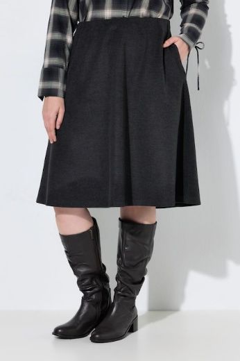 Moda za polnejše Suknja midi A kroja elastičnog struka plus velikost, xxl, Ulla Popken in Johann Popken (JP1880)
