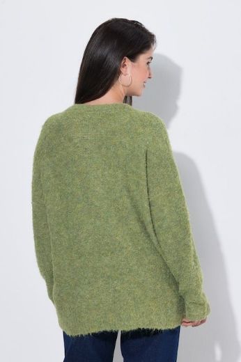 Moda za polnejše Pulover dugih rukava širokog kroja okruglog izreza plus velikost, xxl, Ulla Popken in Johann Popken (JP1880)