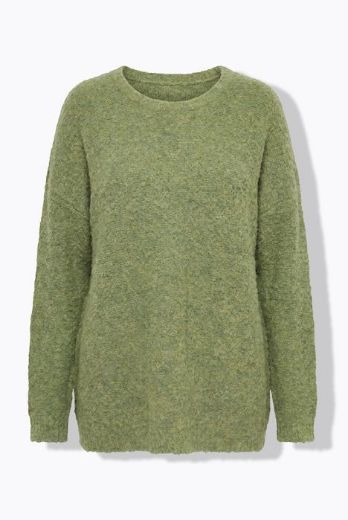 Moda za polnejše Pulover dugih rukava širokog kroja okruglog izreza plus velikost, xxl, Ulla Popken in Johann Popken (JP1880)