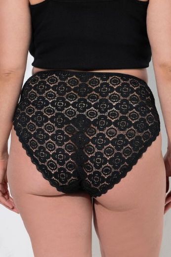 Moda za polnejše Gaćice midi čipkaste 3 u paketu plus velikost, xxl, Ulla Popken in Johann Popken (JP1880)