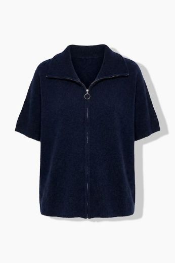 Moda za polnejše Kardigan kratkih rukava s patentnim zatvaračem plus velikost, xxl, Ulla Popken in Johann Popken (JP1880)