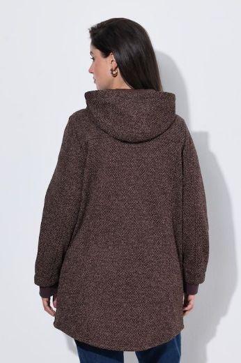 Moda za polnejše Jakna od flisa dugih rukava s kapuljačom plus velikost, xxl, Ulla Popken in Johann Popken (JP1880)