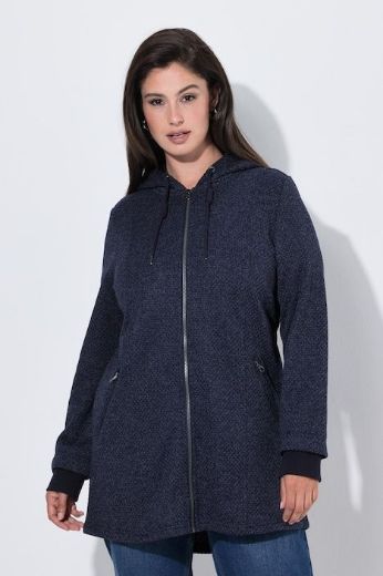 Moda za polnejše Jakna od flisa dugih rukava s kapuljačom plus velikost, xxl, Ulla Popken in Johann Popken (JP1880)