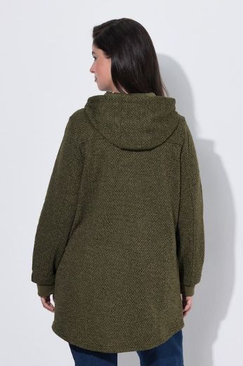 Moda za polnejše Jakna od flisa dugih rukava s kapuljačom plus velikost, xxl, Ulla Popken in Johann Popken (JP1880)