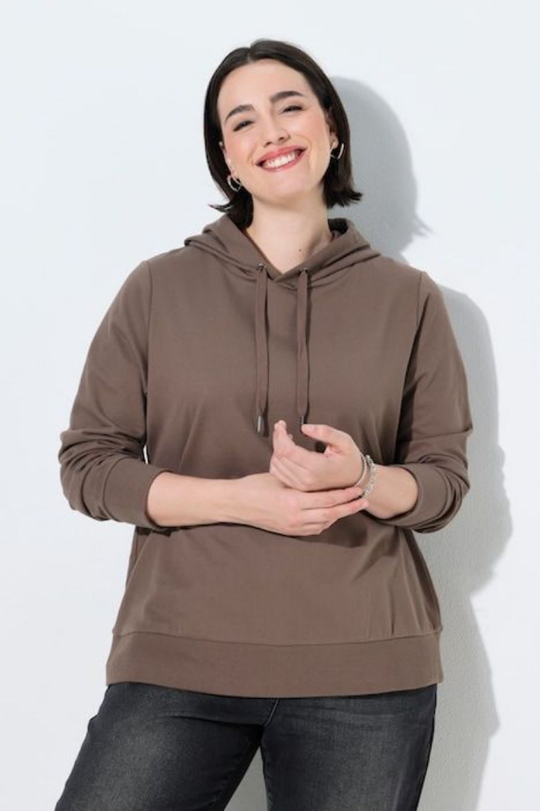 Moda za polnejše Majica dugih rukava s kapuljačom plus velikost, xxl, Ulla Popken in Johann Popken (JP1880)