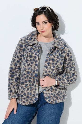 Moda za polnejše Jakna dugih rukava s kragnom i leopard uzorkom plus velikost, xxl, Ulla Popken in Johann Popken (JP1880)