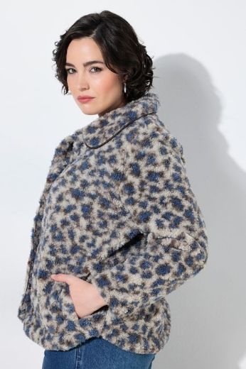 Moda za polnejše Jakna dugih rukava s kragnom i leopard uzorkom plus velikost, xxl, Ulla Popken in Johann Popken (JP1880)