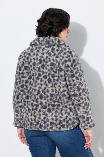 Moda za polnejše Jakna dugih rukava s kragnom i leopard uzorkom plus velikost, xxl, Ulla Popken in Johann Popken (JP1880)