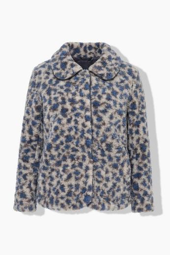Moda za polnejše Jakna dugih rukava s kragnom i leopard uzorkom plus velikost, xxl, Ulla Popken in Johann Popken (JP1880)