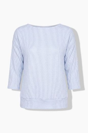 Moda za polnejše Majica dugih širokih rukava na pruge s lađa izrezom plus velikost, xxl, Ulla Popken in Johann Popken (JP1880)
