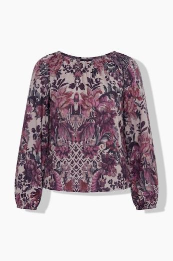 Moda za polnejše Majica dugih rukava plus velikost, xxl, Ulla Popken in Johann Popken (JP1880)