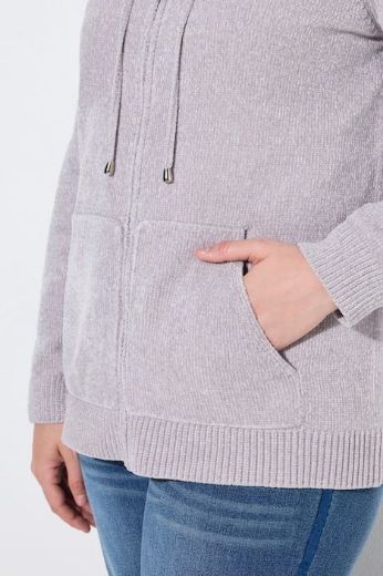 Moda za polnejše Kardigan kraćeg modela s patentnim zatvaračem plus velikost, xxl, Ulla Popken in Johann Popken (JP1880)