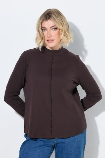 Moda za polnejše Majica dugih rukava s povišenim ovratnikom plus velikost, xxl, Ulla Popken in Johann Popken (JP1880)