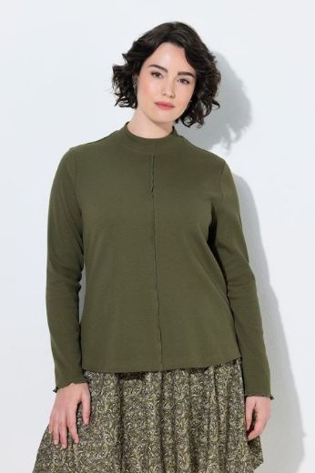 Moda za polnejše Majica dugih rukava s povišenim ovratnikom plus velikost, xxl, Ulla Popken in Johann Popken (JP1880)