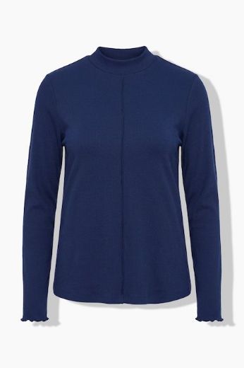 Moda za polnejše Majica dugih rukava s povišenim ovratnikom plus velikost, xxl, Ulla Popken in Johann Popken (JP1880)