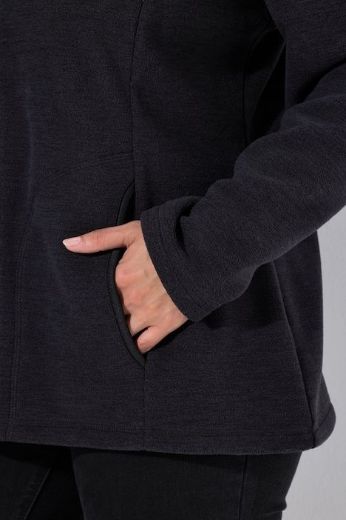 Moda za polnejše Jakna od flisa dugih rukava s povišenim ovratnikom plus velikost, xxl, Ulla Popken in Johann Popken (JP1880)