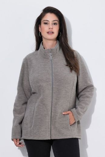 Moda za polnejše Jakna od flisa dugih rukava s povišenim ovratnikom plus velikost, xxl, Ulla Popken in Johann Popken (JP1880)