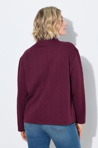 Moda za polnejše Majica dugih rukava s povišenim ovratnikom i pletenim uzorkom plus velikost, xxl, Ulla Popken in Johann Popken (JP1880)
