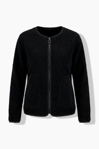 Moda za polnejše jakna dugih rukava okruglog izreza s patentnim zatvaračem plus velikost, xxl, Ulla Popken in Johann Popken (JP1880)