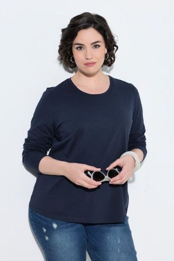 Moda za polnejše Majica dugih rukava okruglog izreza s natpisom na leđima plus velikost, xxl, Ulla Popken in Johann Popken (JP1880)