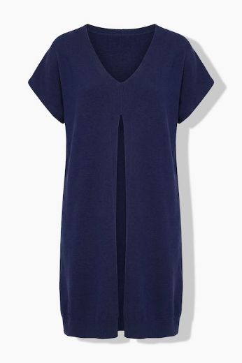 Moda za polnejše  Prsluk dugi pleteni A kroja V izreza plus velikost, xxl, Ulla Popken in Johann Popken (JP1880)