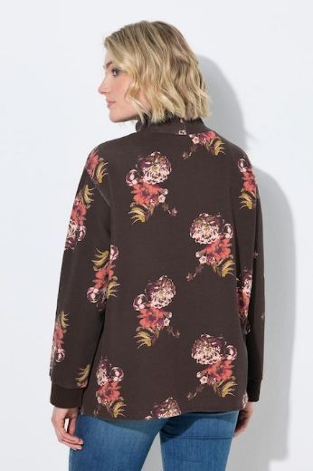 Moda za polnejše Majica dugih rukava A kroja s povišenim ovratnikom i cvjetnim uzorkom plus velikost, xxl, Ulla Popken in Johann Popken (JP1880)