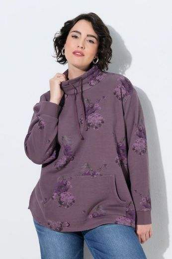 Moda za polnejše Majica dugih rukava A kroja s povišenim ovratnikom i cvjetnim uzorkom plus velikost, xxl, Ulla Popken in Johann Popken (JP1880)