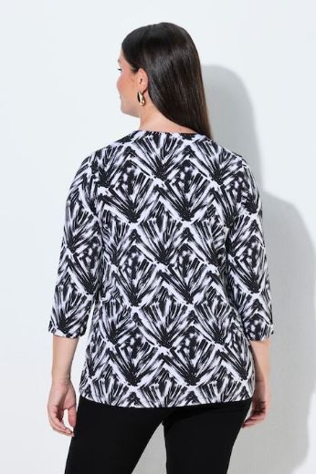 Moda za polnejše Majica 3/4 rukava V izreza plus velikost, xxl, Ulla Popken in Johann Popken (JP1880)
