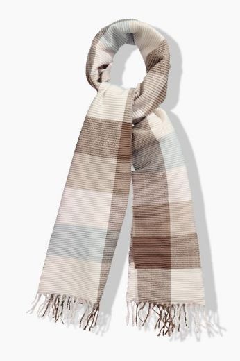 Moda za polnejše Šal karirani plus velikost, xxl, Ulla Popken in Johann Popken (JP1880)