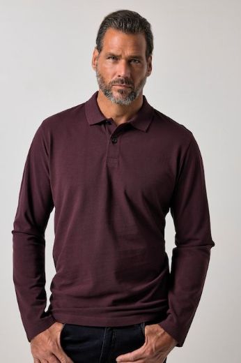 Moda za polnejše Majica Polo dugi rukavi plus velikost, xxl, Ulla Popken in Johann Popken (JP1880)