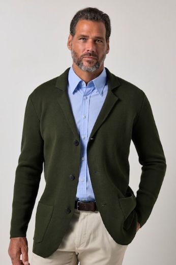 Moda za polnejše Sako pleteni plus velikost, xxl, Ulla Popken in Johann Popken (JP1880)