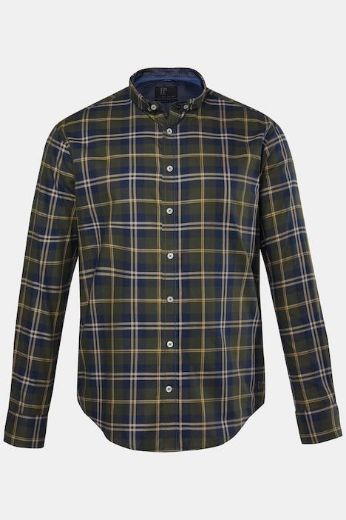 Moda za polnejše Košulja karirana dugih rukava plus velikost, xxl, Ulla Popken in Johann Popken (JP1880)