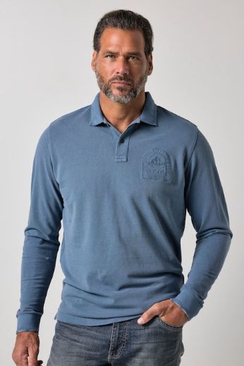 Moda za polnejše Majica polo dugih rukava plus velikost, xxl, Ulla Popken in Johann Popken (JP1880)